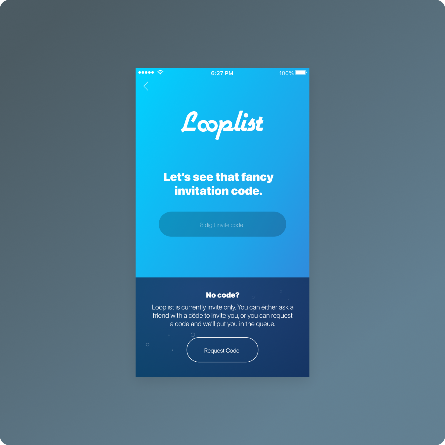 Looplist design work