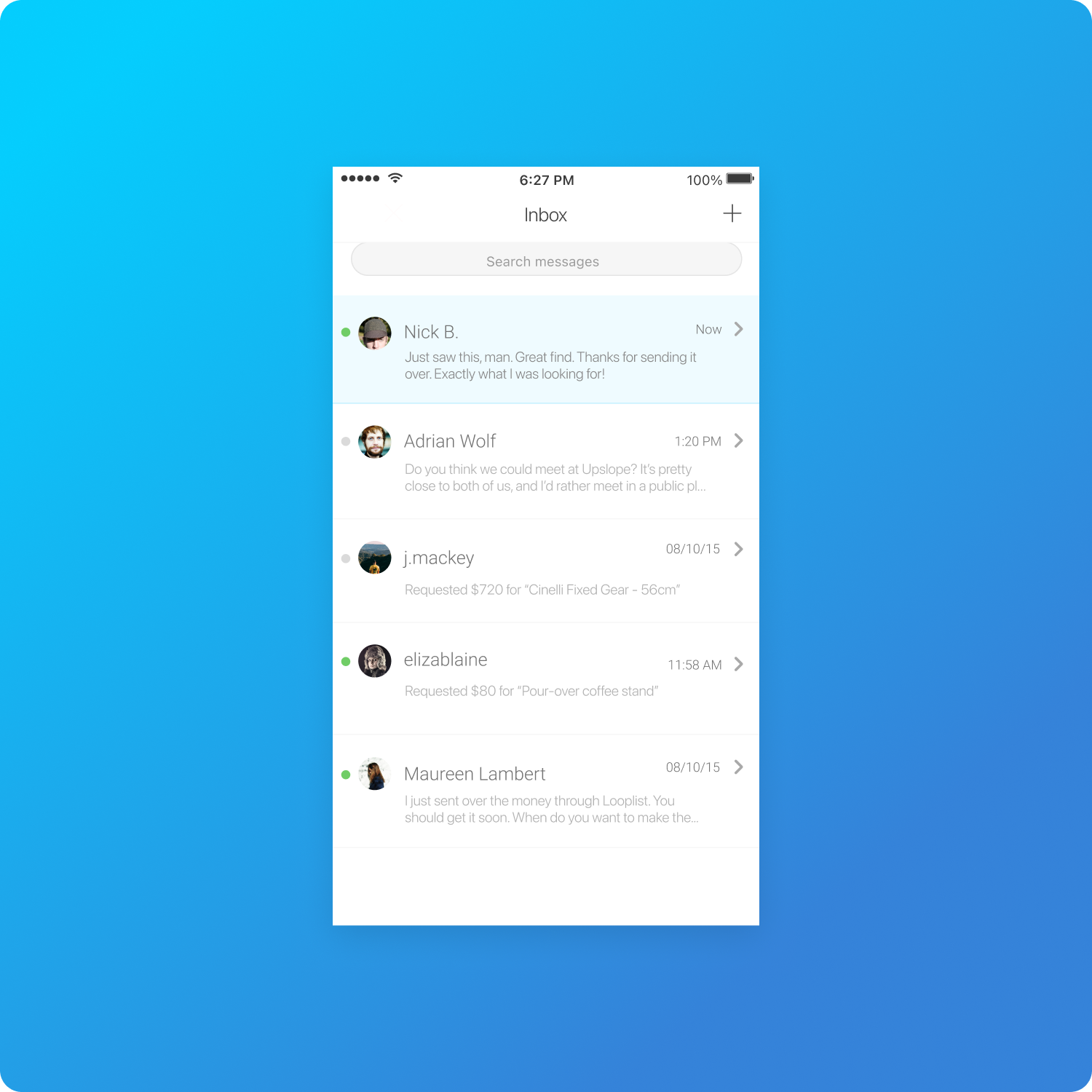 Looplist design work