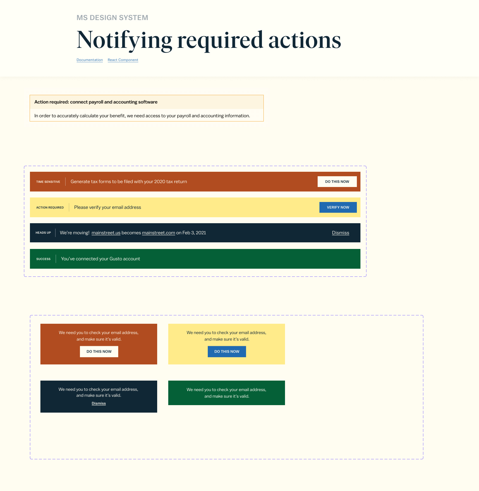 MainStreet design work